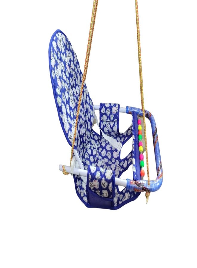 Maanit Cotton Swing Chair Folding and Washable, 1-5 Years with Safety Belt,Swing for Kids Indoor and Outdoor Jhula for Babies,Baby Hanging Swing Jula (Nevy Blue) - Image 4